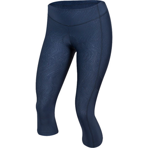 Women's Escape Sugar Cycling 3/4 Tight, Navy Phyllite Texture, Size XS