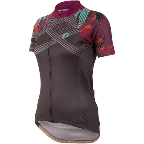 Women's ELITE Pursuit LTD Jersey, Floral Shadow Grey, Size S