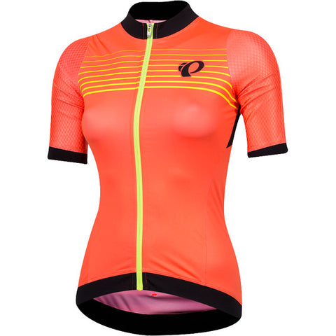 Women's PRO Pursuit Speed Jersey, Fiery Coral Diffuse, Size S