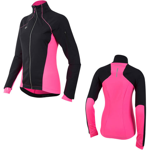 Women's Pursuit Softshell Jacket, Black/Screaming Pink, Size XS