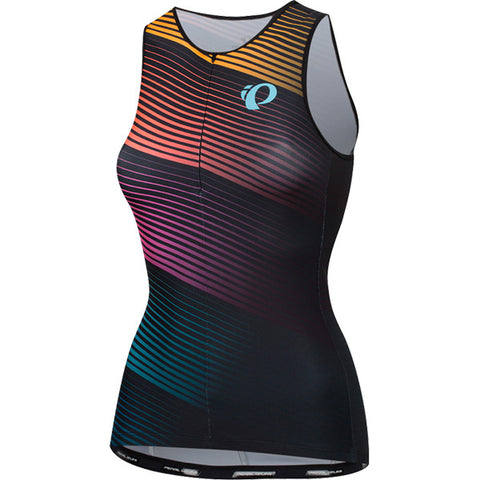 Women's ELITE Pursuit Graphic Tri Singlet, Diffuse Prism, Size M