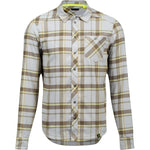 Men's Rove Long Sleeve Shirt, Dark Olive / Fog Plaid, Size M