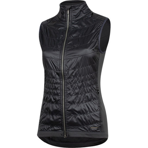 Women's Boulevard Merino Gilet, Black/Grey, Size M