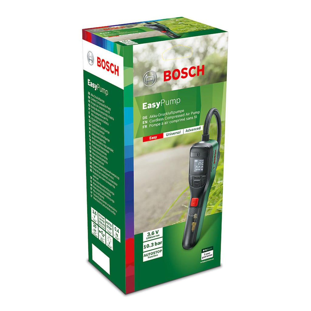 Bosch EasyPump Cordless Compressed Air Pump for Schraeder/Presta Bicyc –  Scuff Wheels