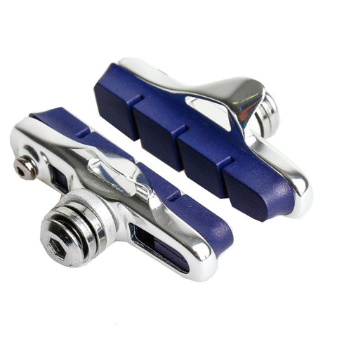 Brake pads RT for normal aluminium rims incl. u-washers, mounting shoe in silver (PU = 1 set)