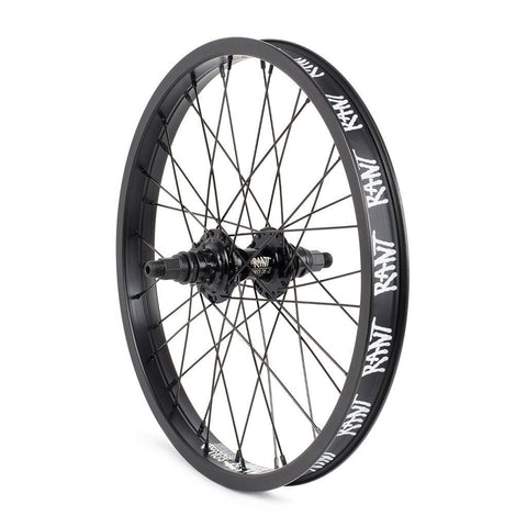 Rant 18" LHD Party On V2 Cassette Rear Wheel - Black 9 Tooth