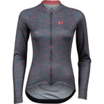 Women's Attack Long Sleeve Jersey, Turbulence/Atomic Red Origami, Size XL