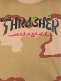 Thrasher - Calligraphy Desert Camo T-Shirt (skatewear)