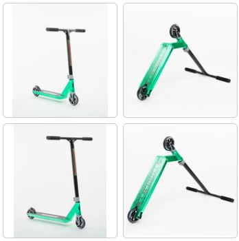 Dominator TEAM Edition - Green Chrome -  COMPLETE - STUNT SCOOTER