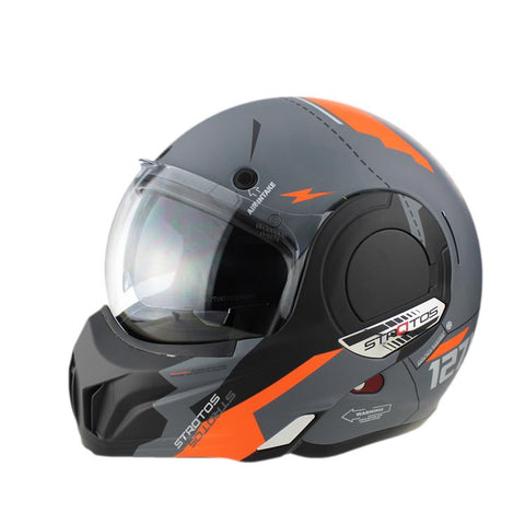 F242 Reverse P J Flip Helmet White XL