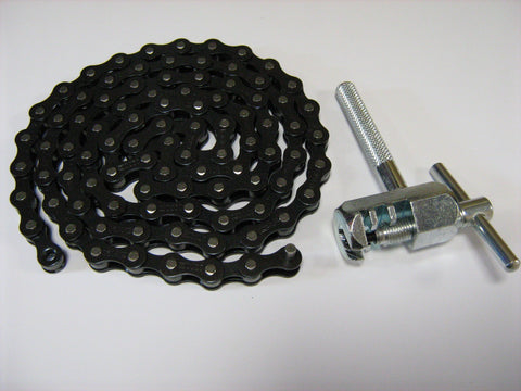 Mafiabikes BMX/Wheelie Bike Chain Kit (1/2" x 1/8" x 92L Chain & Chain Tool)()