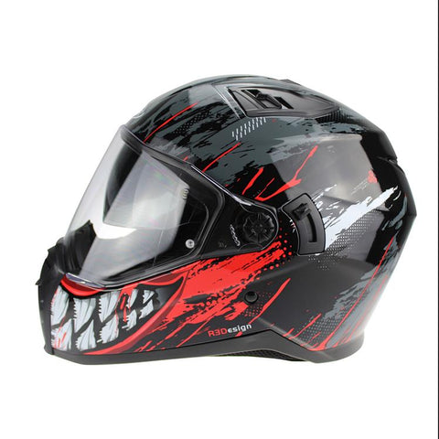 RSV155 Full Face Pinlock Ready Helmet Smiler Red M