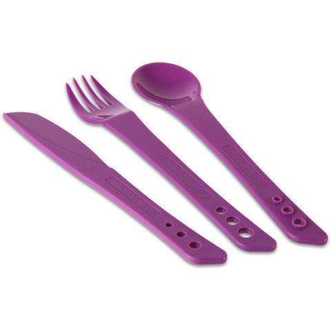 Ellipse Knife, Fork and Spoon Set - Purple