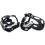 Alloy pedals including toe clips and straps 9/16 inch thread