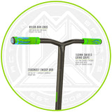 MADD GEAR KICK EXTREME V5 - STUNT SCOOTER - LIME/BLUE