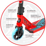 MADD GEAR KICK EXTREME V5 - STUNT SCOOTER - RED/BLUE