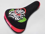 Mafiabikes NO LIMITS PATCH BLACK Railed Seat for Wheelie / MTB Bikes