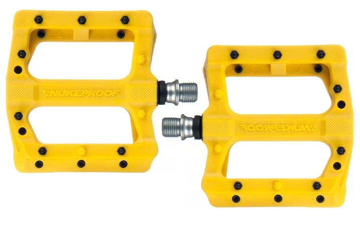 nukeproof electron pedals Nukeproof Flat Pedals Neutron EVO for MTB BMX 9/16" Nylon-reinforced c – Scuff Wheels