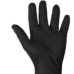 Heavy Duty Diamond Grip Black Disposable Gloves L (90)
