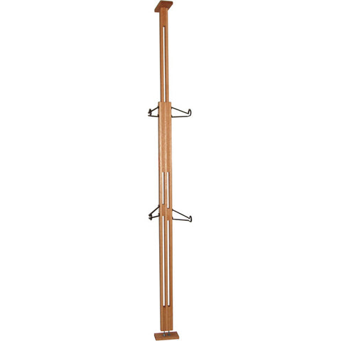 OakRak Floor-to-Ceiling 2 to 4-bike rack - Golden Pecan