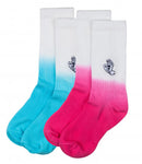 Santa Cruz Womens - Mini Mono Hand Fade Socks 2 pack (skatewear)