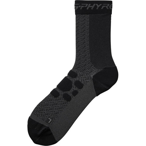 Unisex S-PHYRE Tall Socks, Black, Size L (Size 45-48)