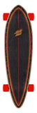 Santa Cruz Cruzer Flame Dot Pintail Longboard 33" - (skateboard complete)
