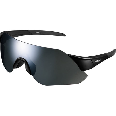 Aerolite Glasses, Matte Black, Smoke Silver Mirror Lens