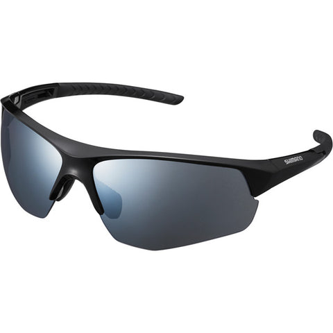 Twinspark Glasses, Black, Smoke Silver Mirror Lens