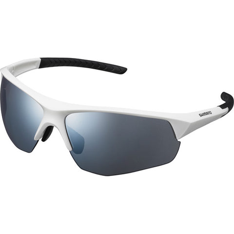 Twinspark Glasses, White, Smoke Silver Mirror Lens