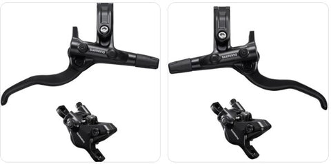 Shimano BR-MT410 / BL-MT410 TWO PISTON HYDRAULIC Disc Brake Set /post mount calliper, Black, (Rear-Left or Front-Right) ()
