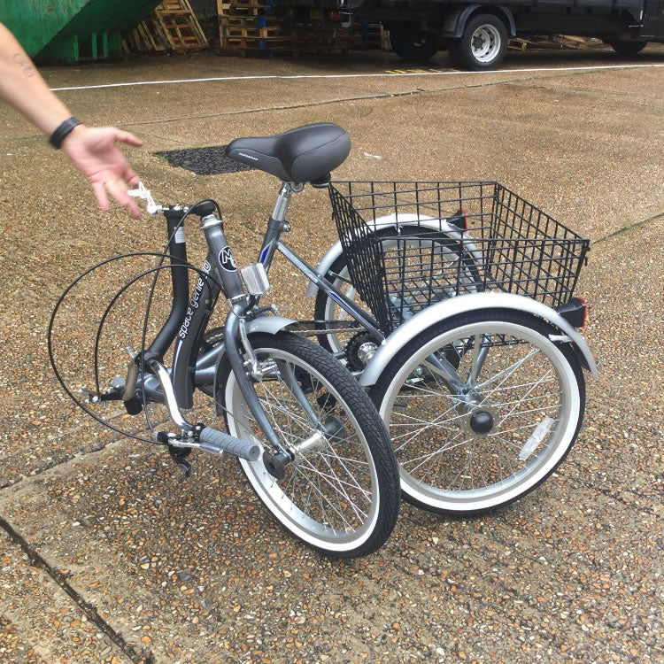 Mission Space Genie Folding Tricycle 24″ wheel – Scuff Wheels