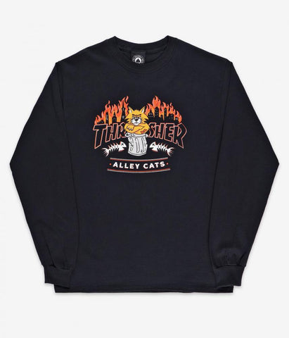 Thrasher - Alley Cats Long Sleeve T-Shirt (skatewear)