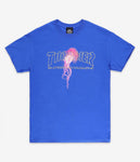 Thrasher - Royal Blue Atlantic Drift T-Shirt (skatewear)