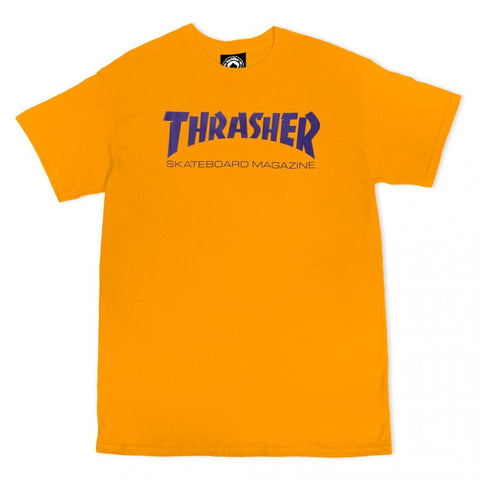 Thrasher - Gold/Purple Skate Mag T-Shirt (skatewear)