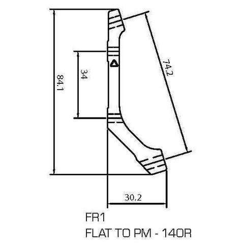 TRP - Adapter FR2 - Flat Mount - 160mm Rear