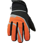 Avalanche women's waterproof gloves, black / shocking orange X-small