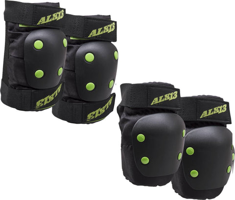 Alk13 Combo Pads (XS | Black/Green)