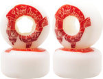 Blood Orange Street Raw Rounded Cruiser Wheels 4-Pack (58mm | Red)