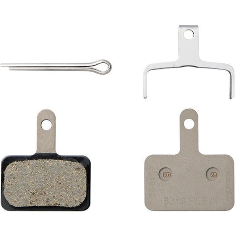 B01S disc brake pads and spring, steel backed, resin