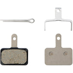 B03S disc brake pads and spring, steel backed, resin