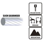 Jagwire Mountain & Road Basic Brake Cable Galvanised Shimano / SRAM 2000mm ()