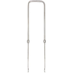 Telescopic U-stay basket bracket, 380 - 470 mm, Stainless Steel