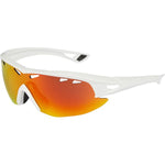 Recon glasses 3 pack - gloss white frame, fire mirror/amber/clear lens