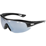 Recon glasses - gloss black frame, silver mirror lens