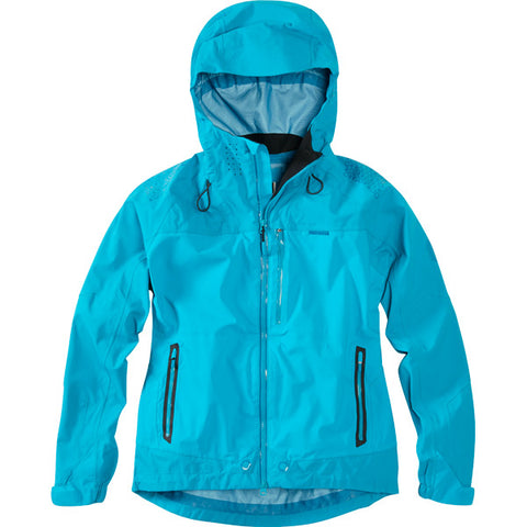 DTE women's waterproof jacket, caribbean blue size 8