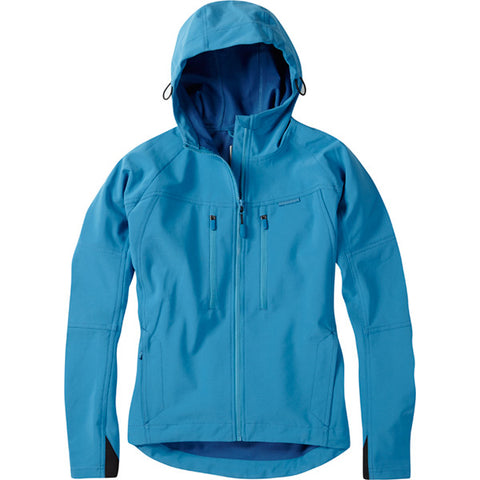 Zena women's softshell jacket, caribbean blue size 12