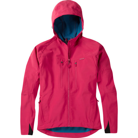 Zena women's softshell jacket, rose red size 16