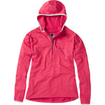 Zena Women's Long Sleeve Hooded Top, Rose Red Size 8