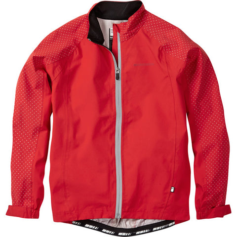 Sportive Hi-Viz youth waterproof jacket, flame red age 11 - 12